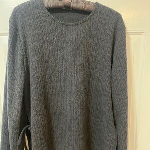 Zara Women's-‎ Size Large crinkle texture dark grey crepe with side ties